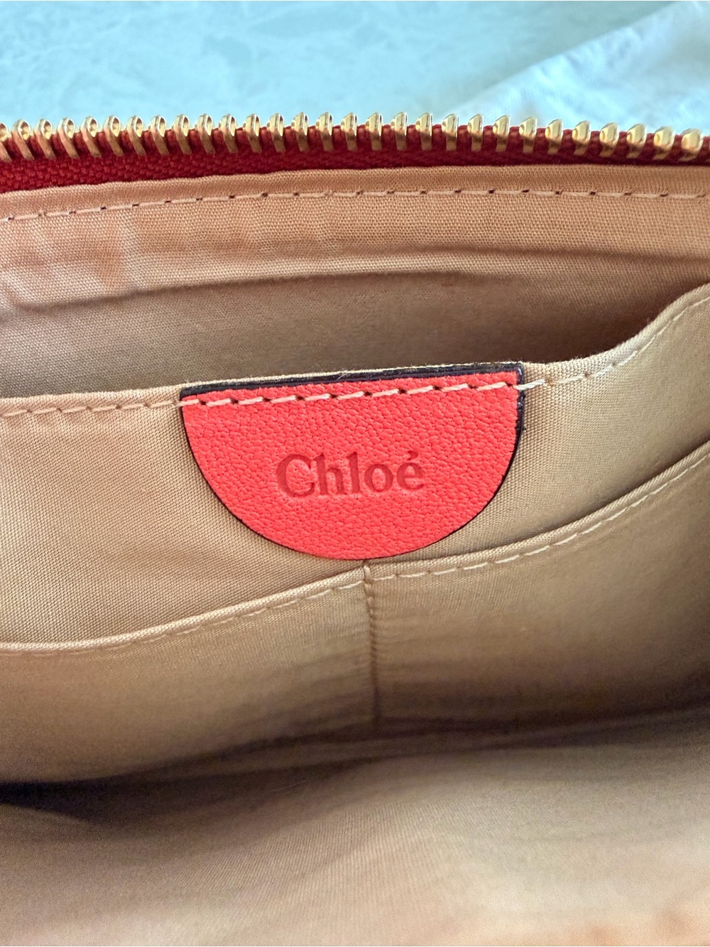 Chloe Multicolor Leather Envelope Flap Chain Clutch - Picture 7 of 15